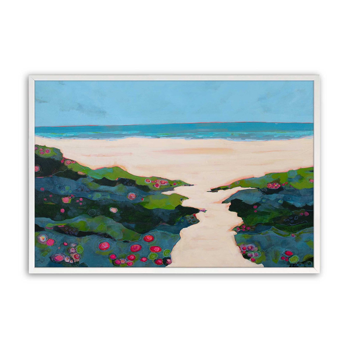[Color:Opaque White], Picture of art in a Opaque White frame