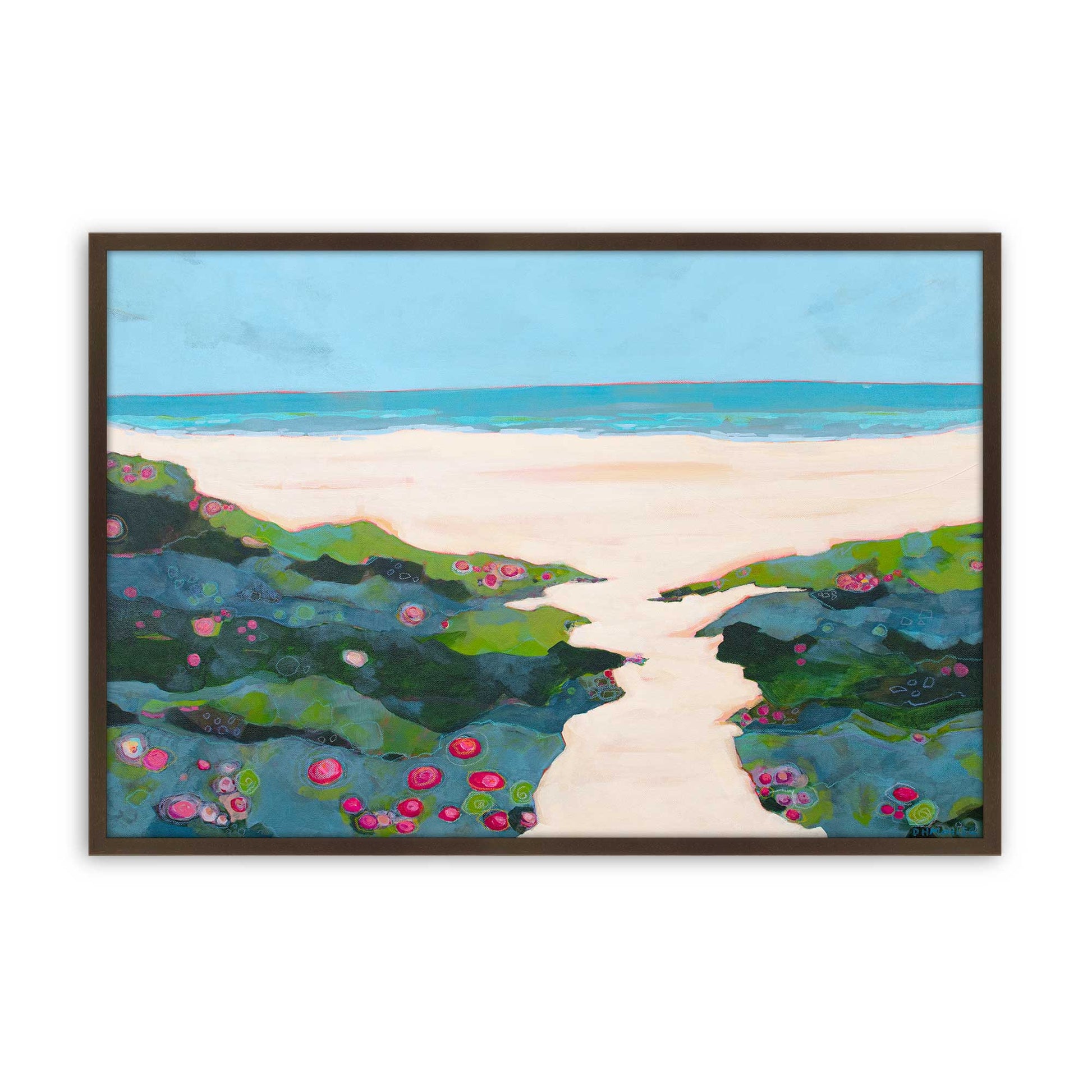 [Color:Brown], Picture of art in a Brown frame