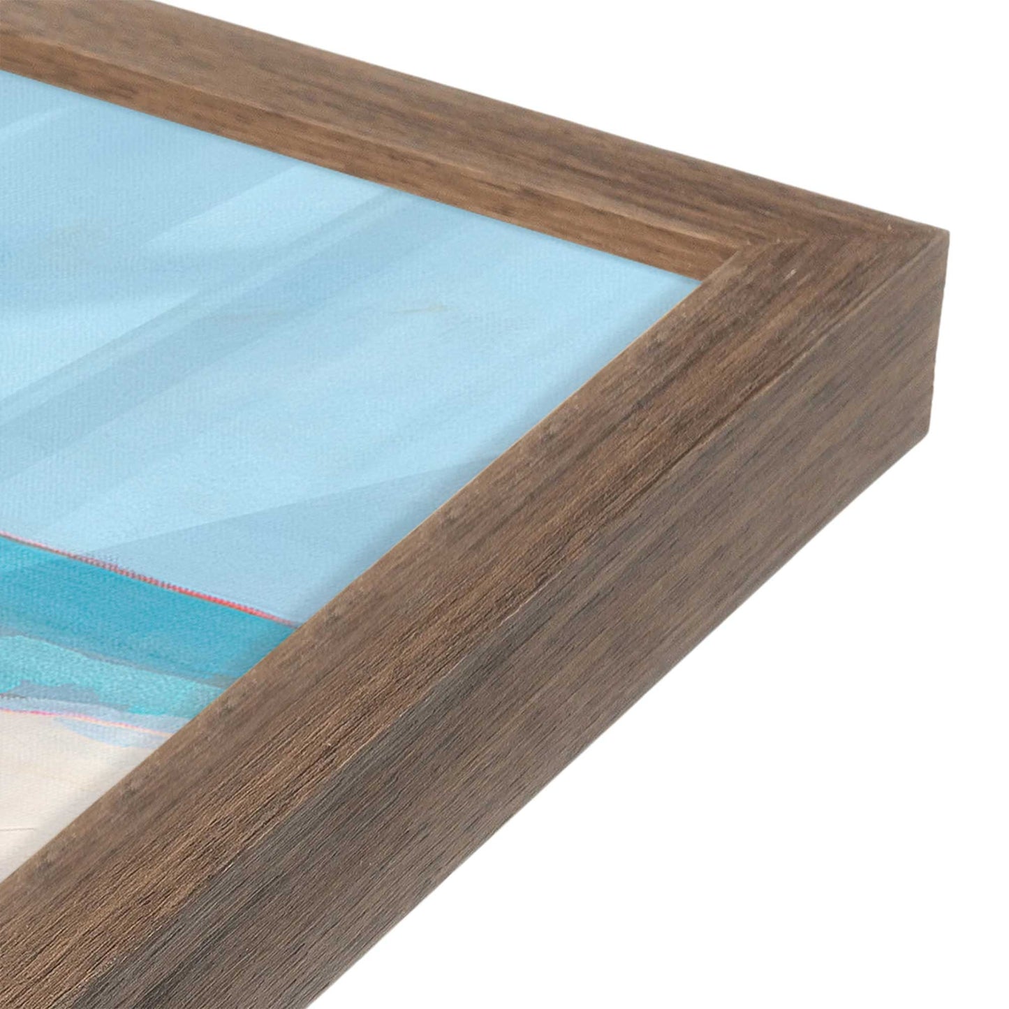 [Color:Walnut], Picture of art in a Walnut frame at an angle