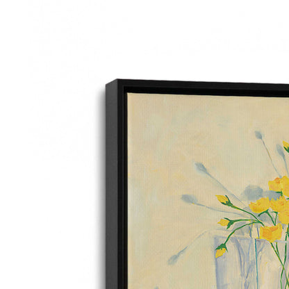[Color:Satin Black], Picture of art in a Satin Black frame at an angle