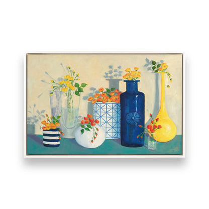 [Color:Opaque White], Picture of art in a White frame