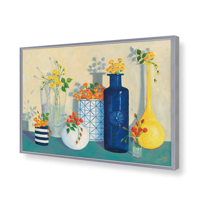 [Color:Polished Chrome], Picture of art in a Polished Chrome frame of the corner