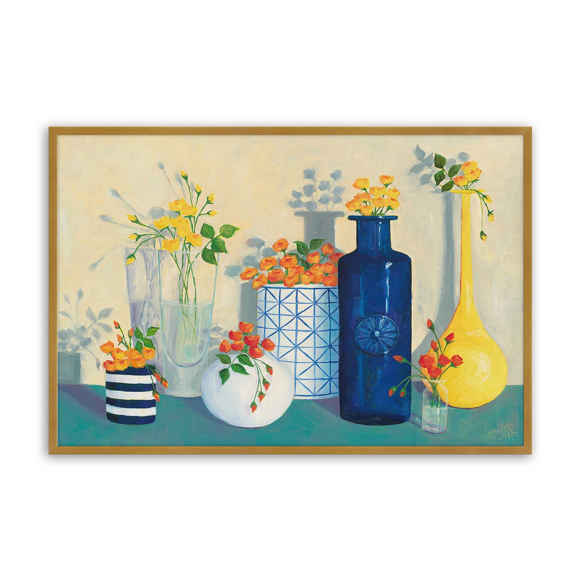 [Color:Polished Gold], Picture of art in a Polished Gold frame