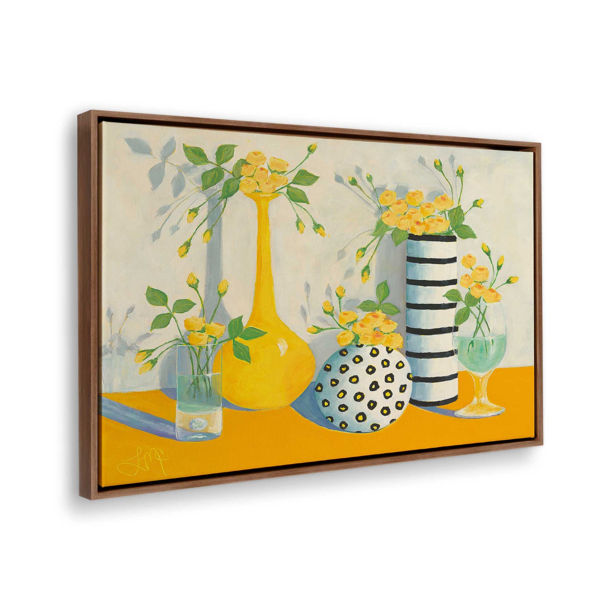 [Color:Walnut], Picture of the corner of the art