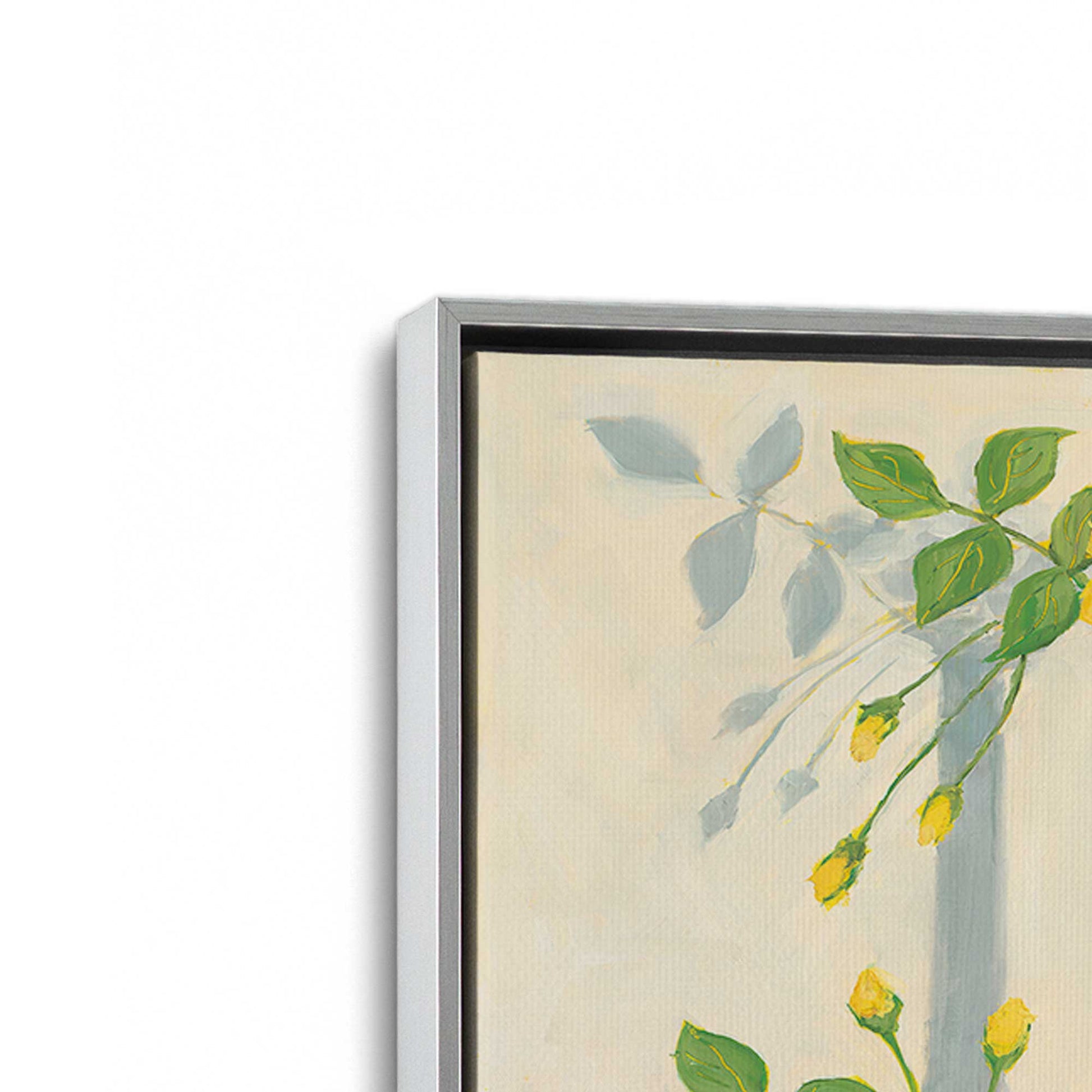 [Color:Polished Chrome], Picture of art in a Polished Chrome frame at an angle