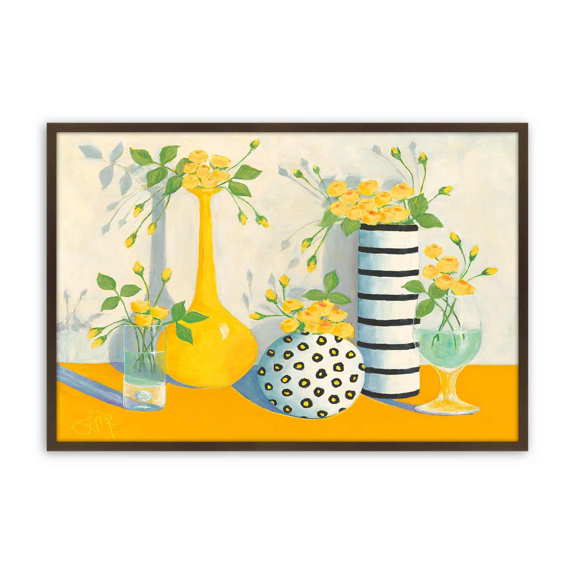 [Color:Brown], Picture of art in a Brown frame