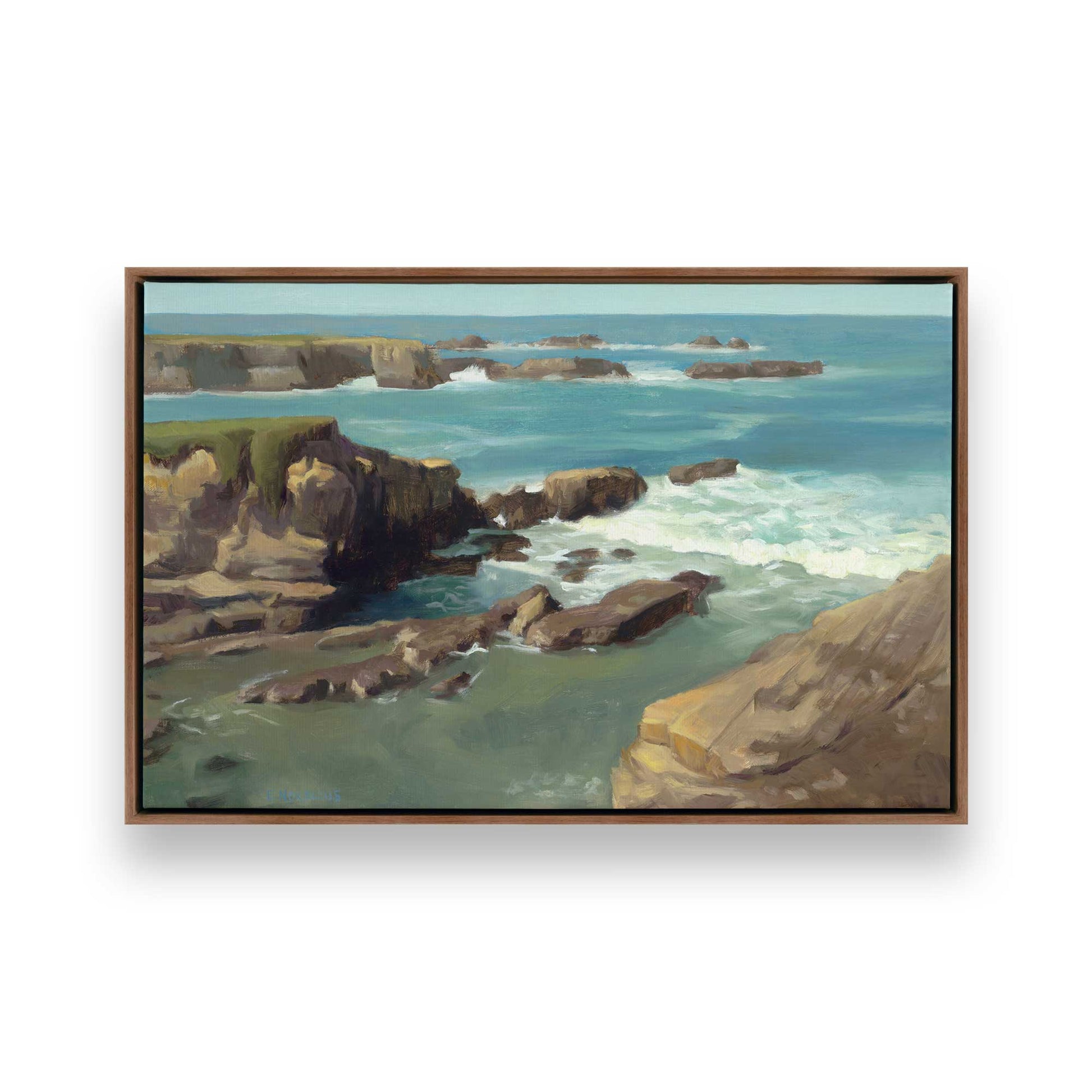 [Color:Walnut], Picture of art in a Walnut frame