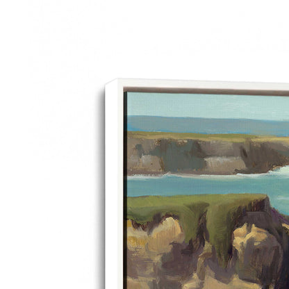 [Color:Opaque White], Picture of art in a White frame at an angle