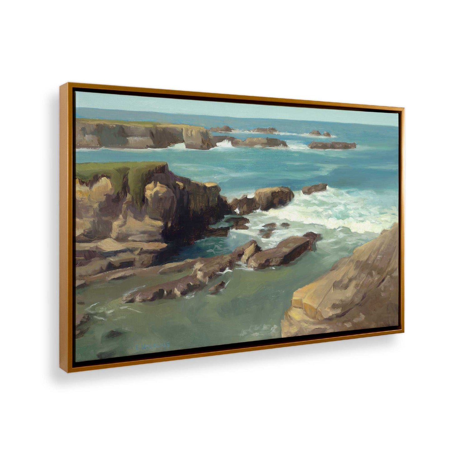 [Color:Polished Gold], Picture of the corner of the art