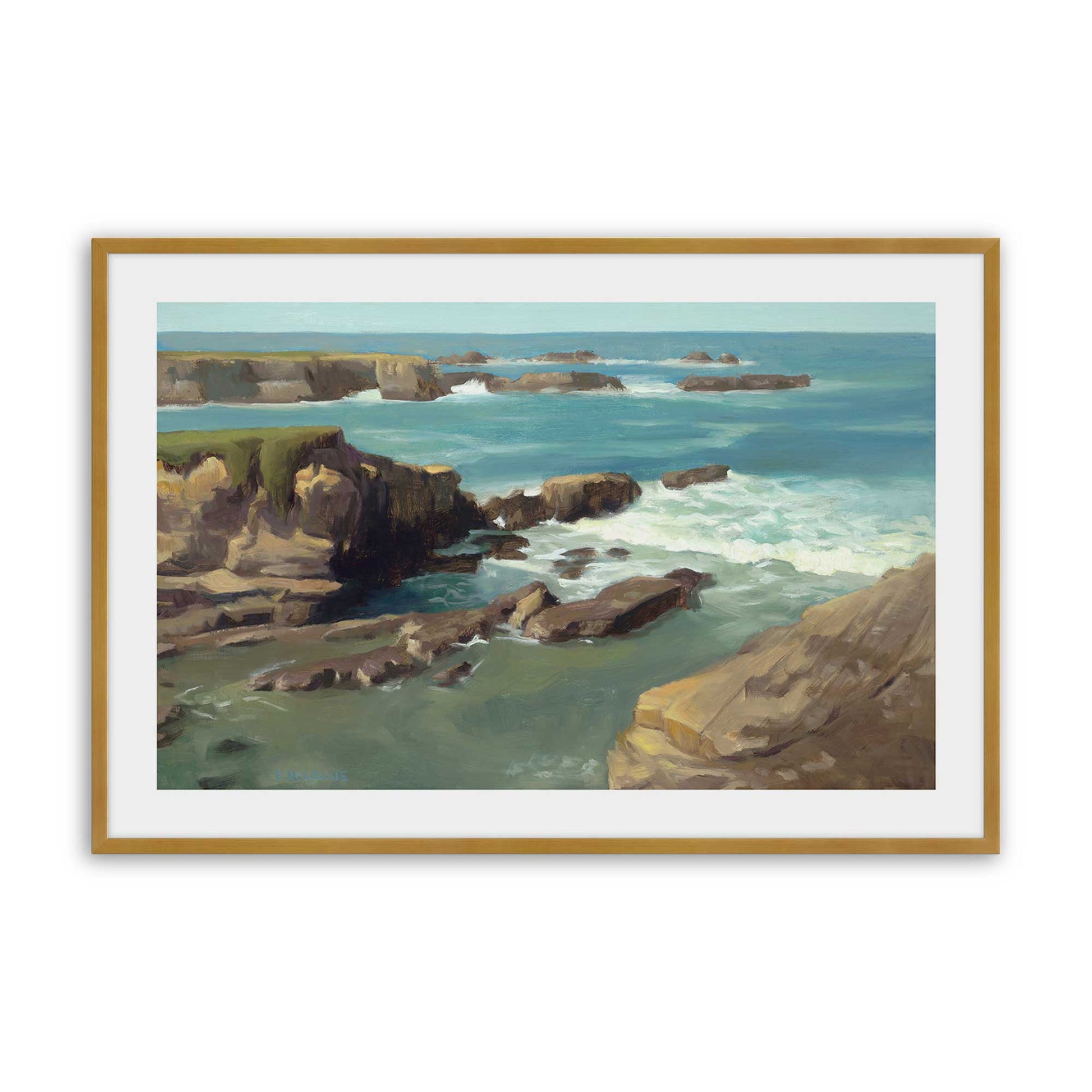 [Color:Polished Gold], Picture of art in a Polished Gold frame