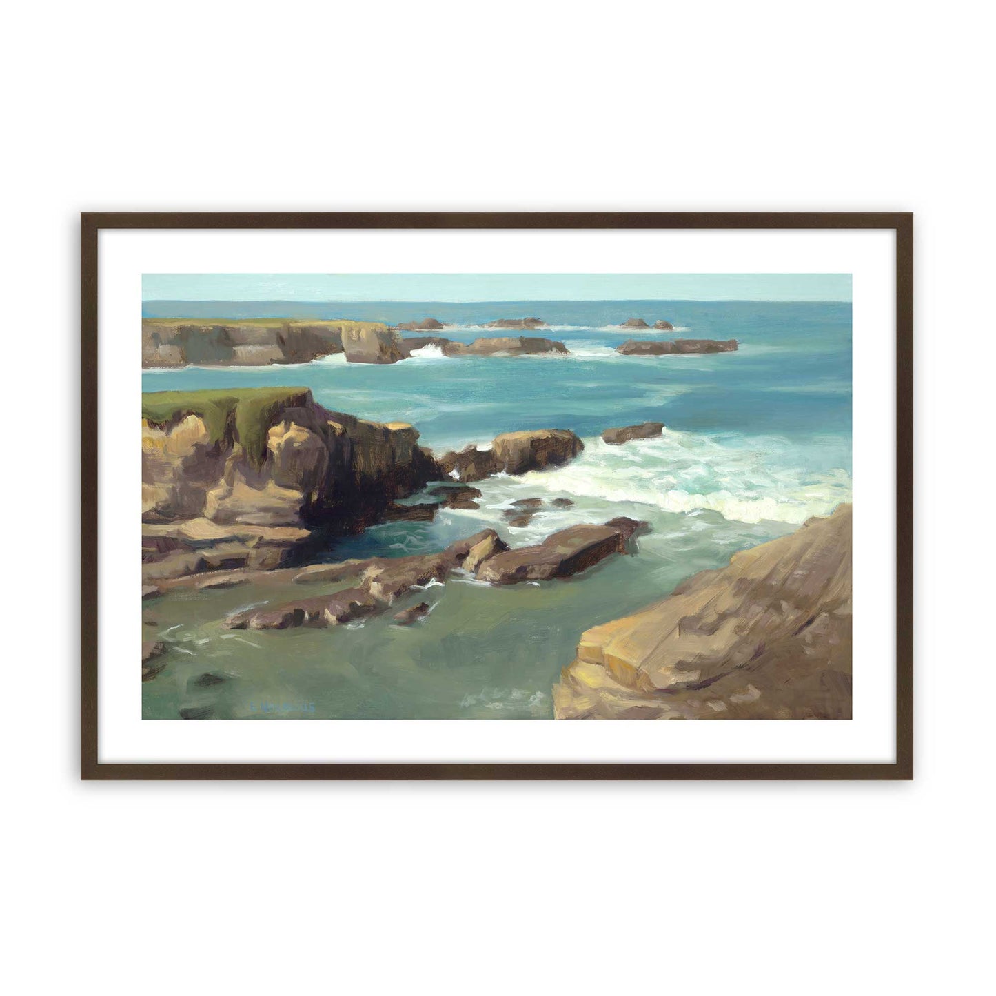 [Color:Belvinder Brown], Picture of art in a Belvinder Brown frame