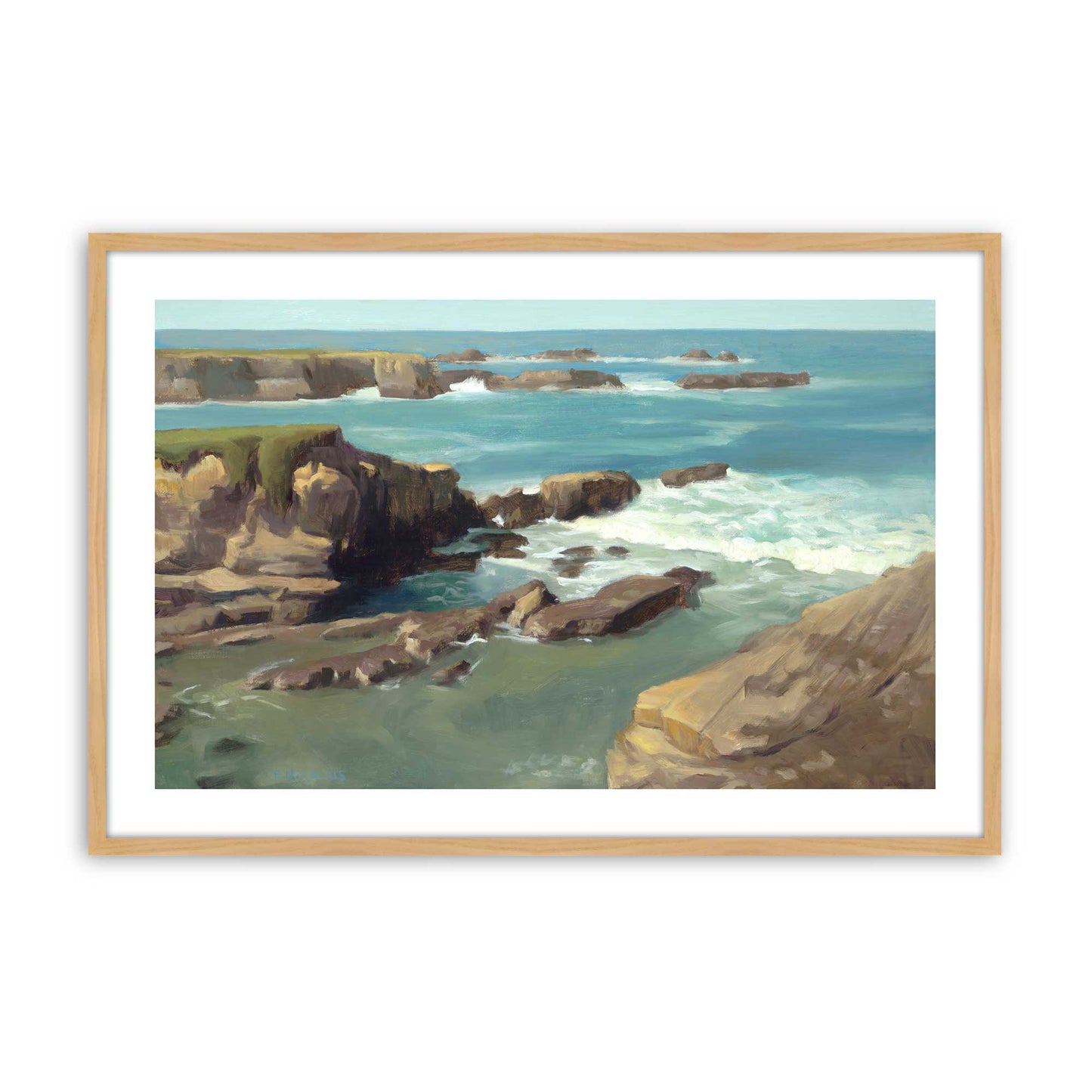 [Color:American Maple], Picture of art in a American Maple frame