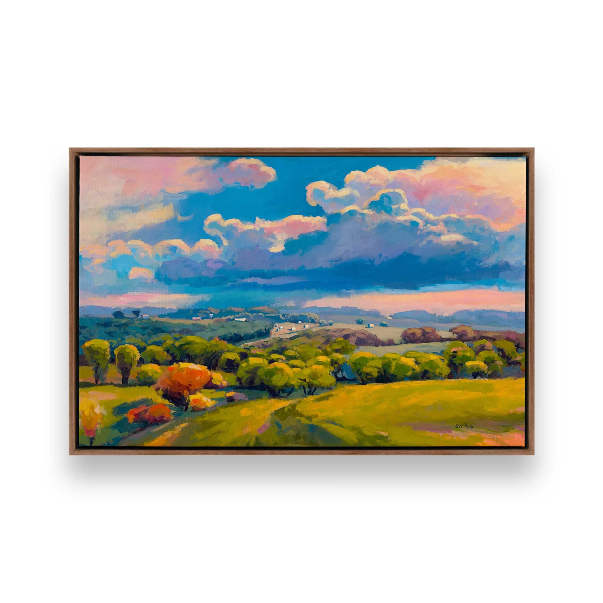 [Color:Walnut], Picture of art in a Walnut frame
