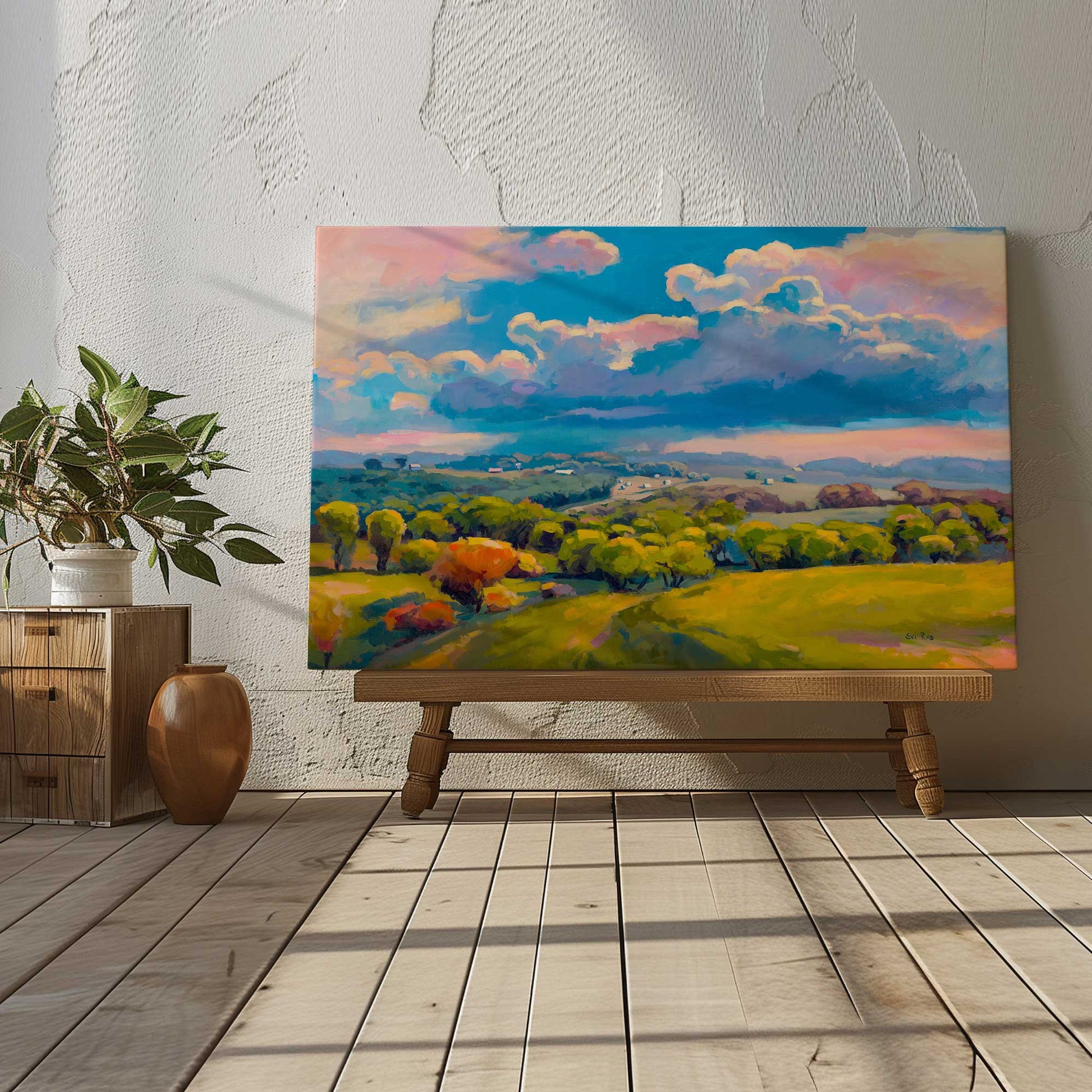 Picture of art in a room