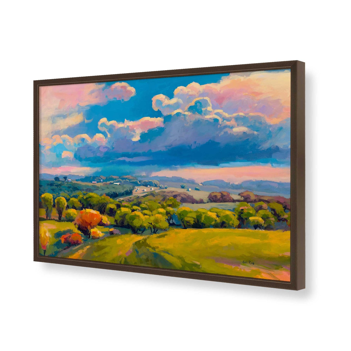 [Color:Belvinder Brown], Picture of art in a Belvinder Brown frame of the corner