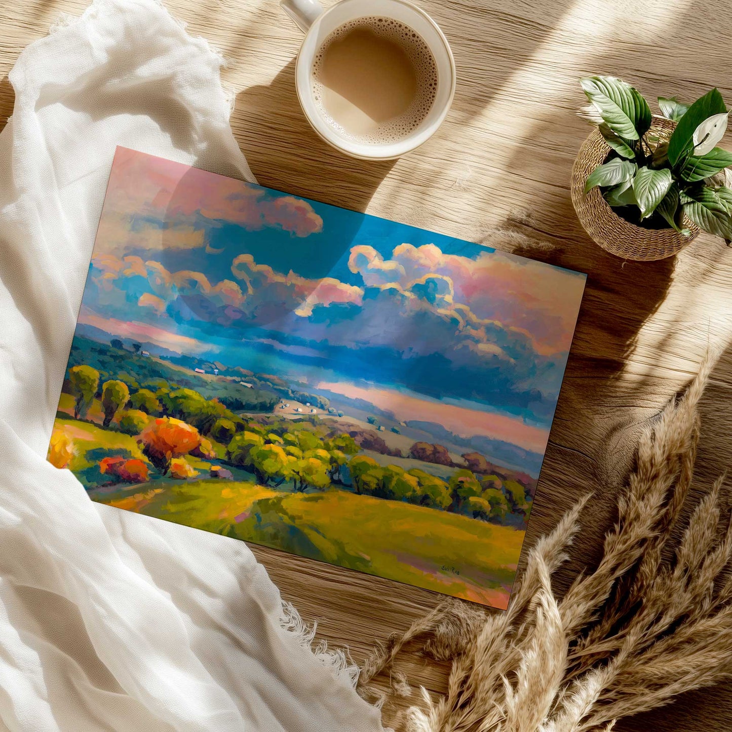 [Color:Rolled Print], Picture of close up of art