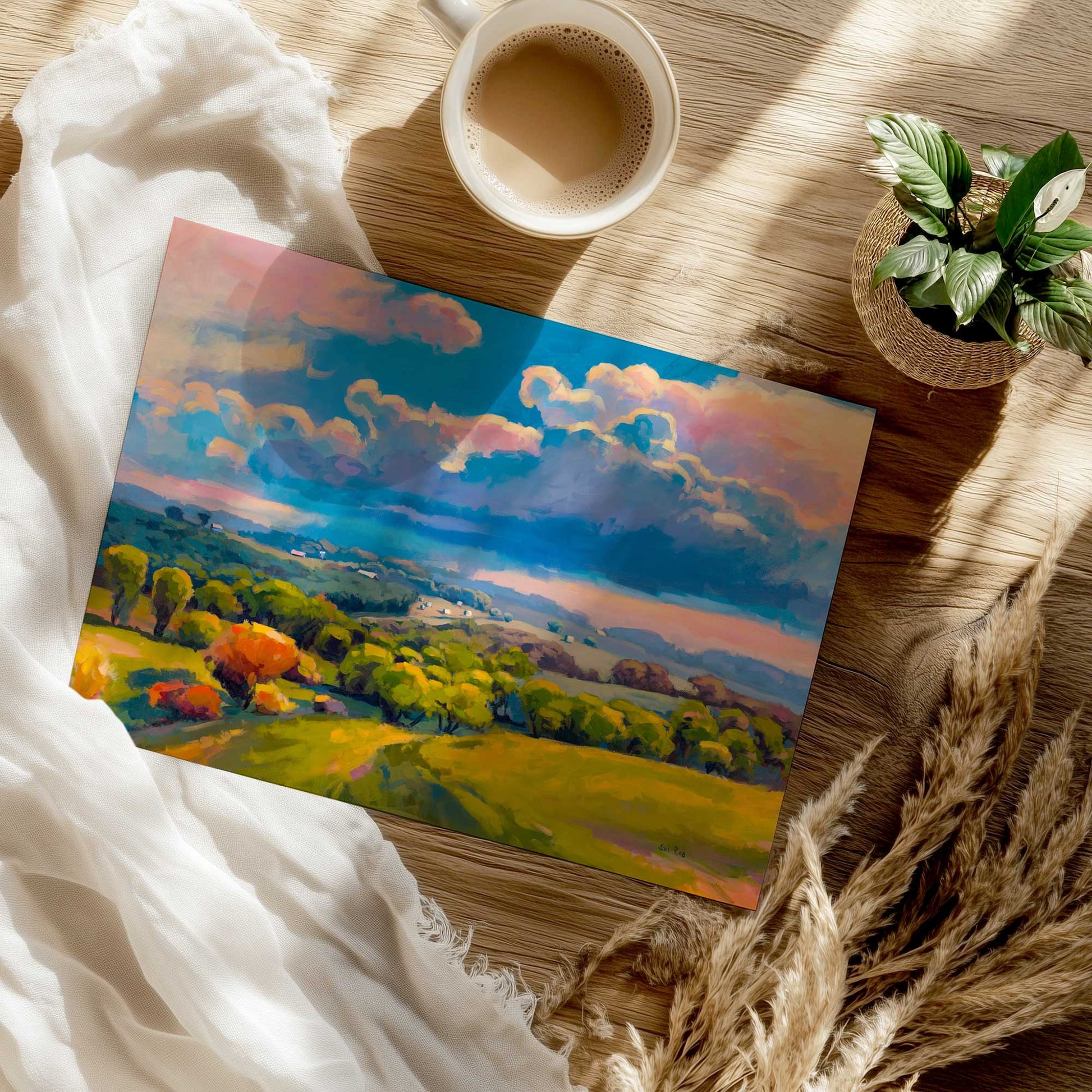 [Color:Rolled Print], Picture of close up of art
