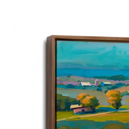 [Color:Walnut], Picture of art in a Walnut frame at an angle