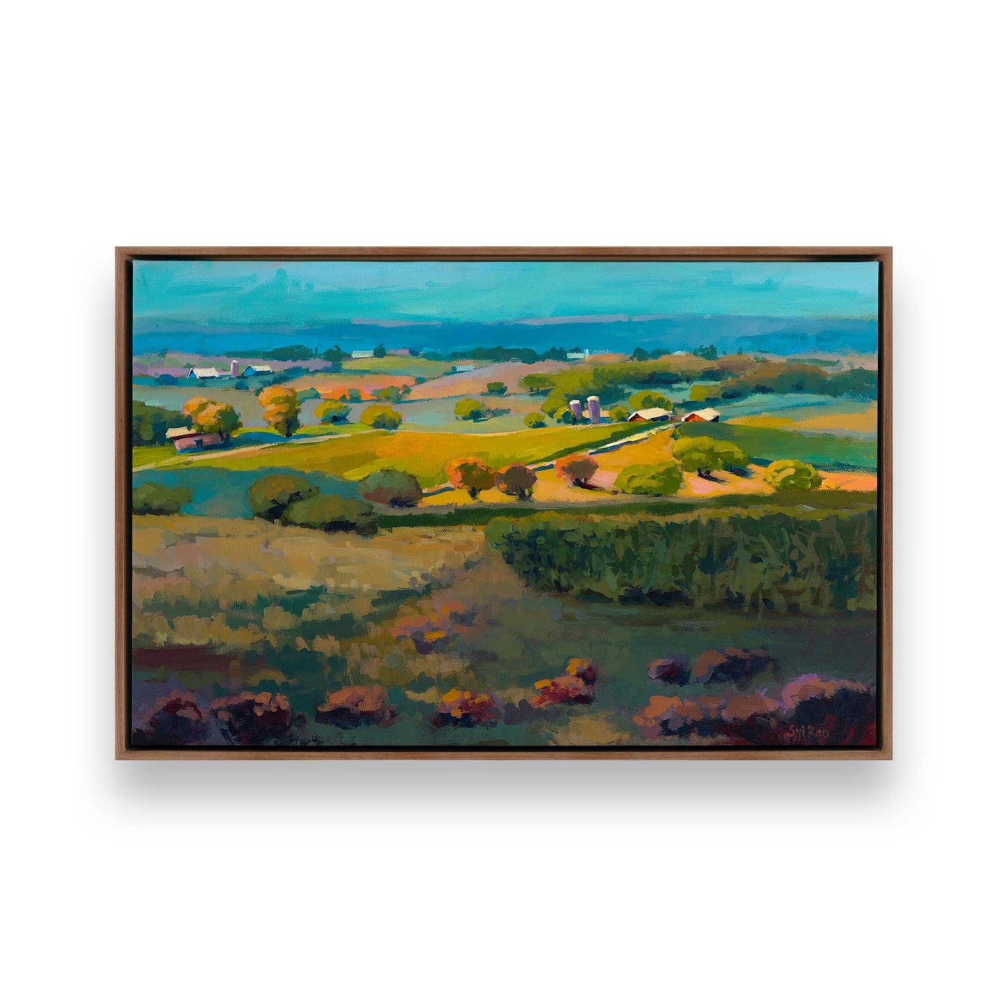 [Color:Walnut], Picture of art in a Walnut frame