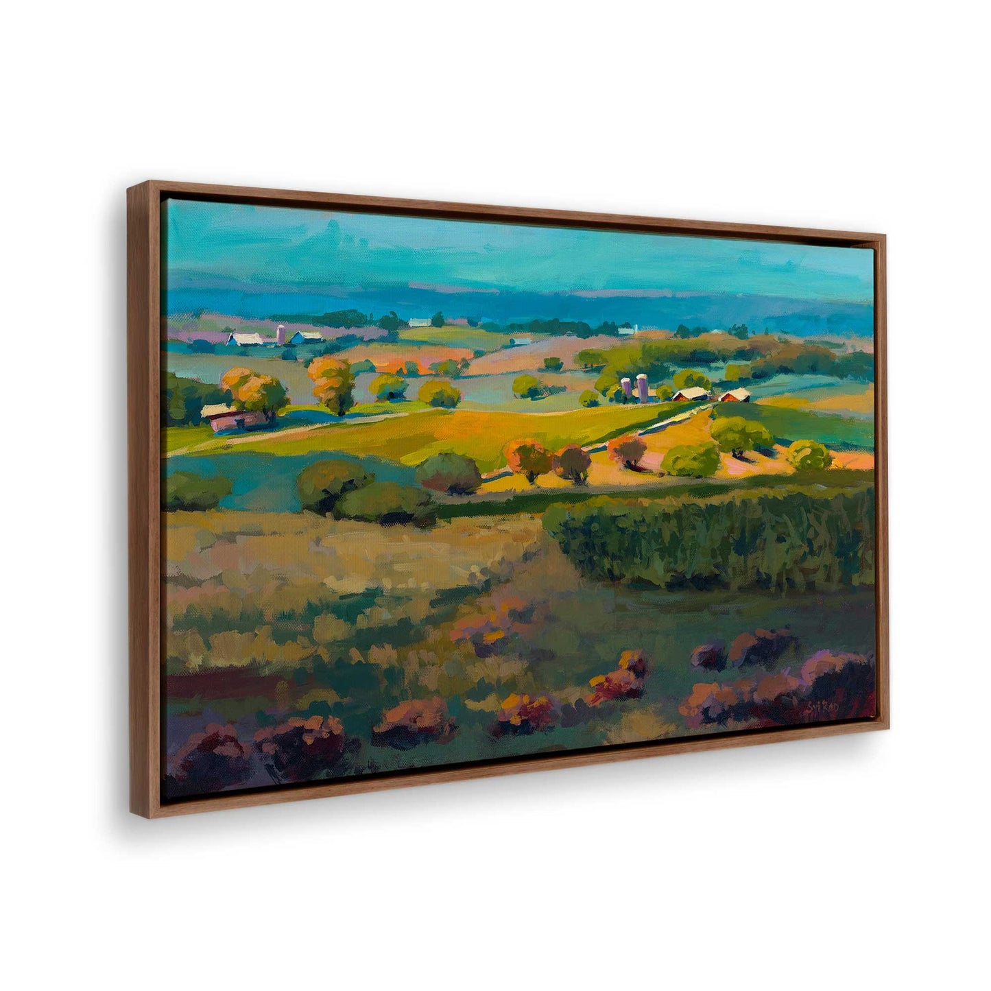 [Color:Walnut], Picture of the corner of the art