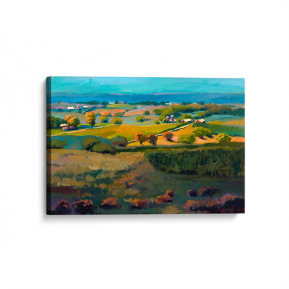 [Color:Stretched Canvas], Picture of art at an angle