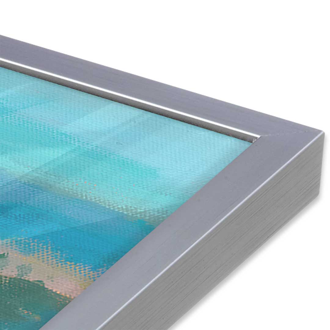 [Color:Polished Chrome], Picture of art in a Polished Chrome frame at an angle