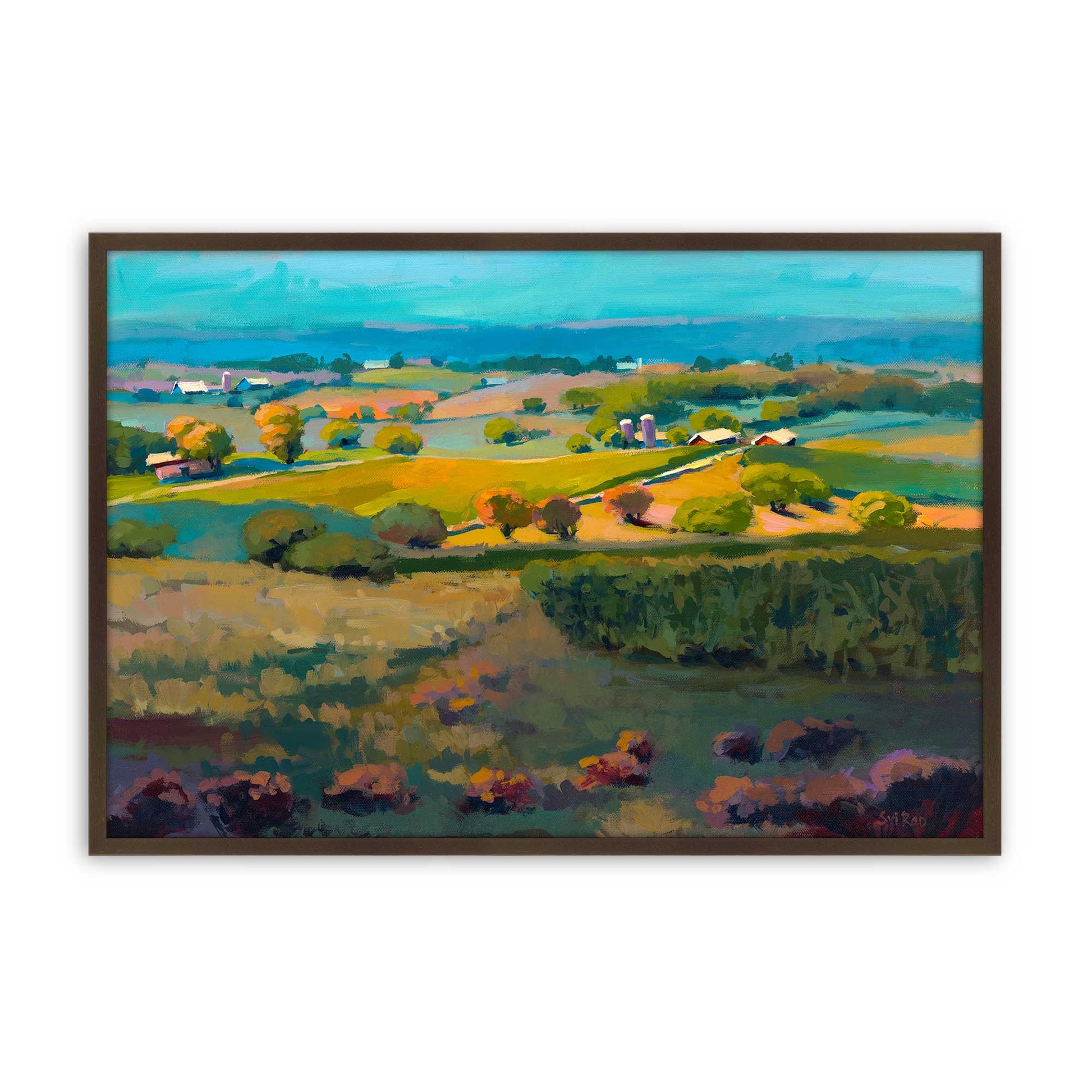 [Color:Brown], Picture of art in a Brown frame