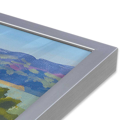 [Color:Polished Chrome], Picture of art in a Polished Chrome frame at an angle