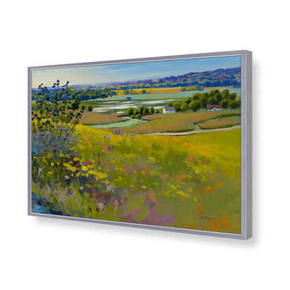 [Color:Polished Chrome], Picture of art in a Polished Chrome frame of the corner