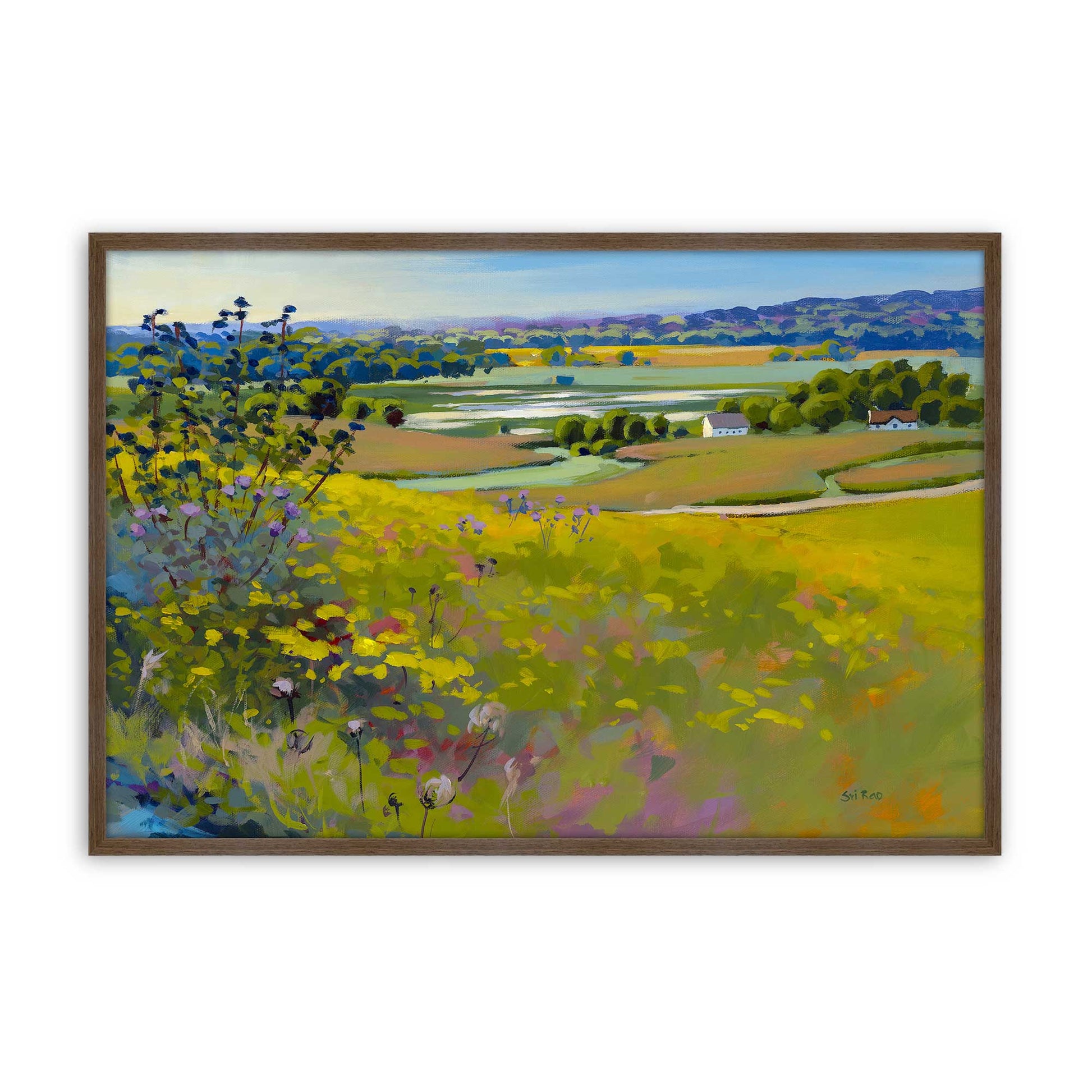 [Color:Walnut], Picture of art in a Walnut frame