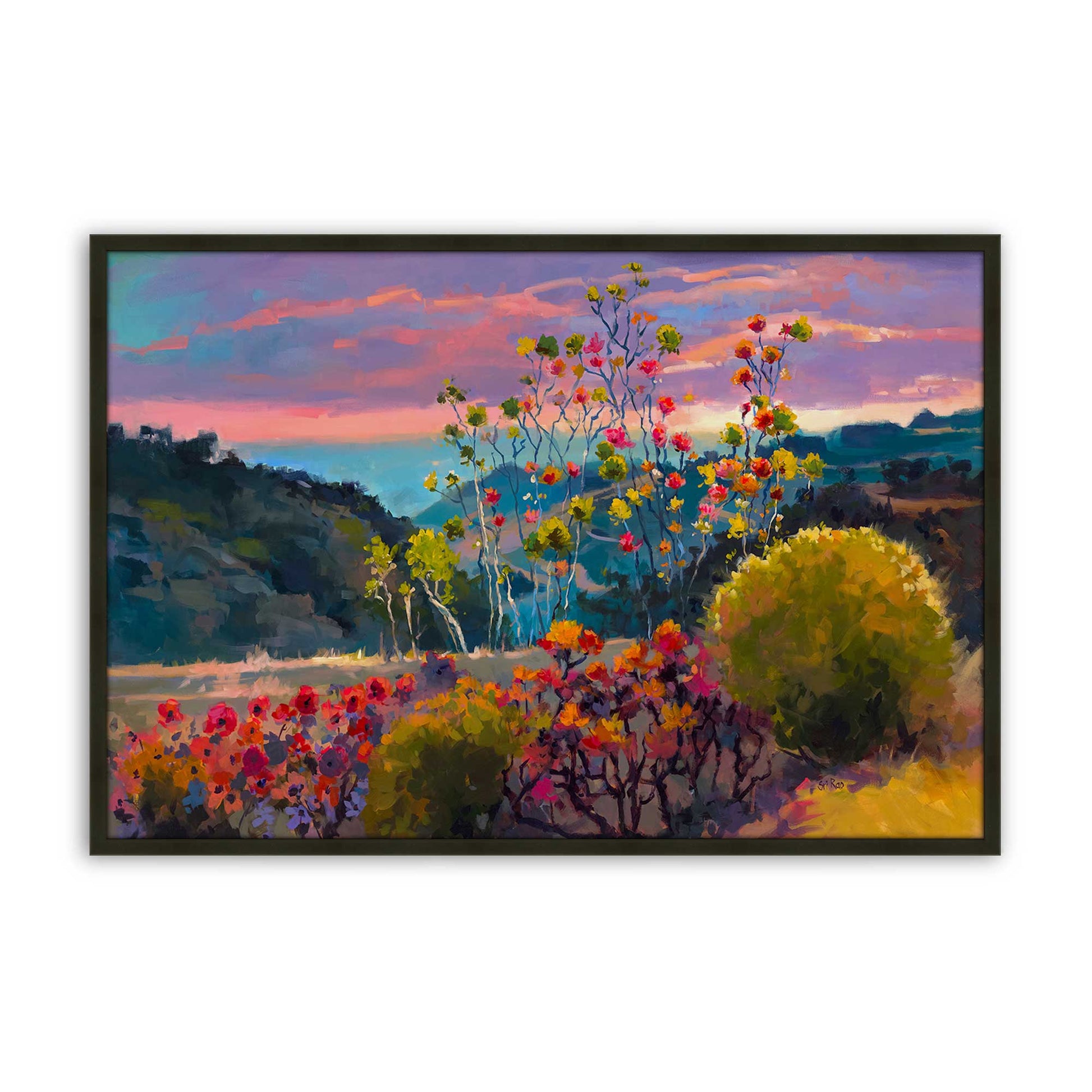 [Color:Satin Black], Picture of art in a Satin Black frame