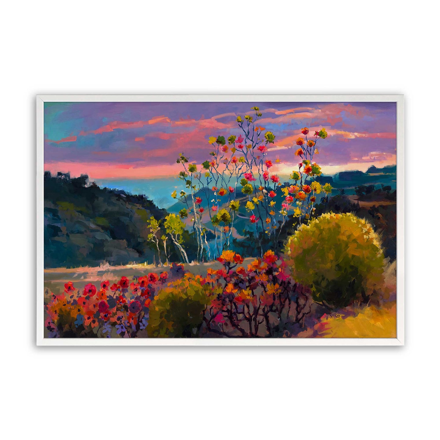 [Color:Opaque White], Picture of art in a Opaque White frame