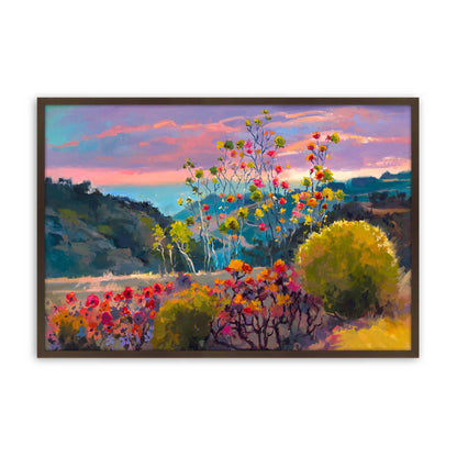 [Color:Brown], Picture of art in a Brown frame