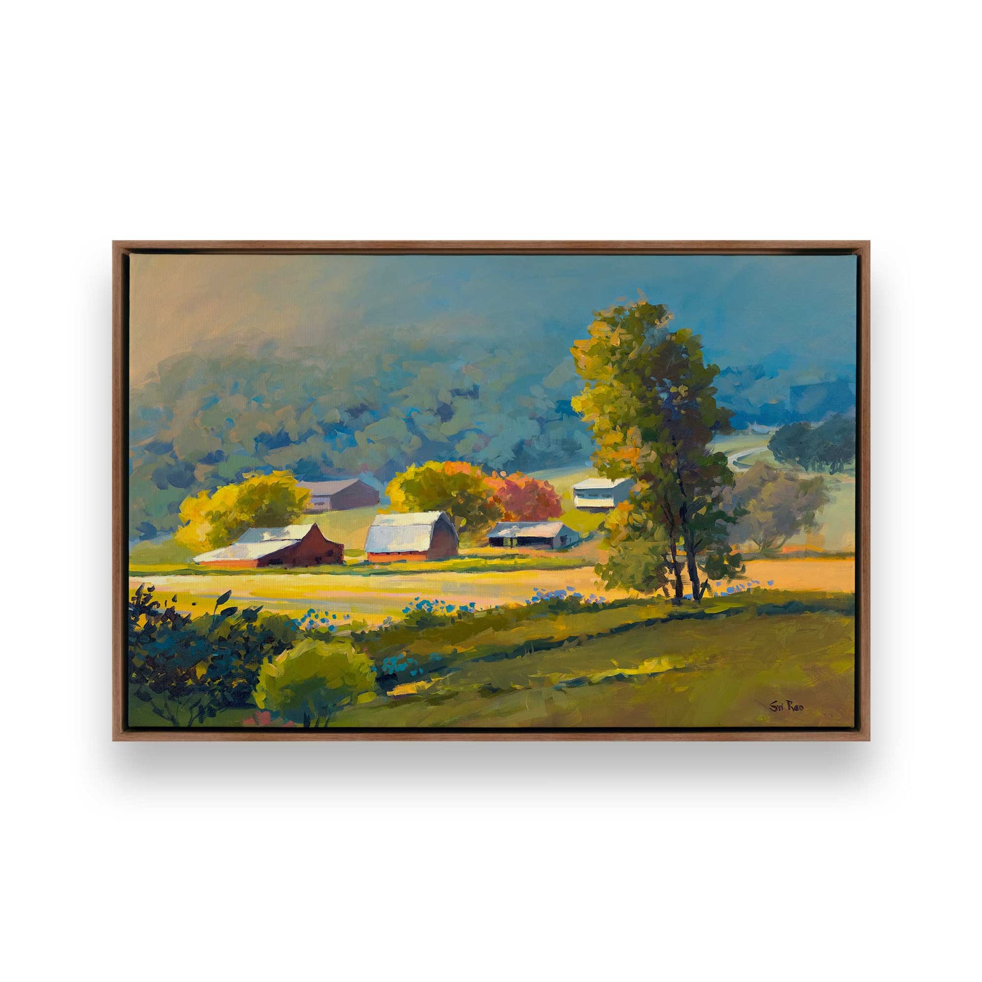 [Color:Walnut], Picture of art in a Walnut frame