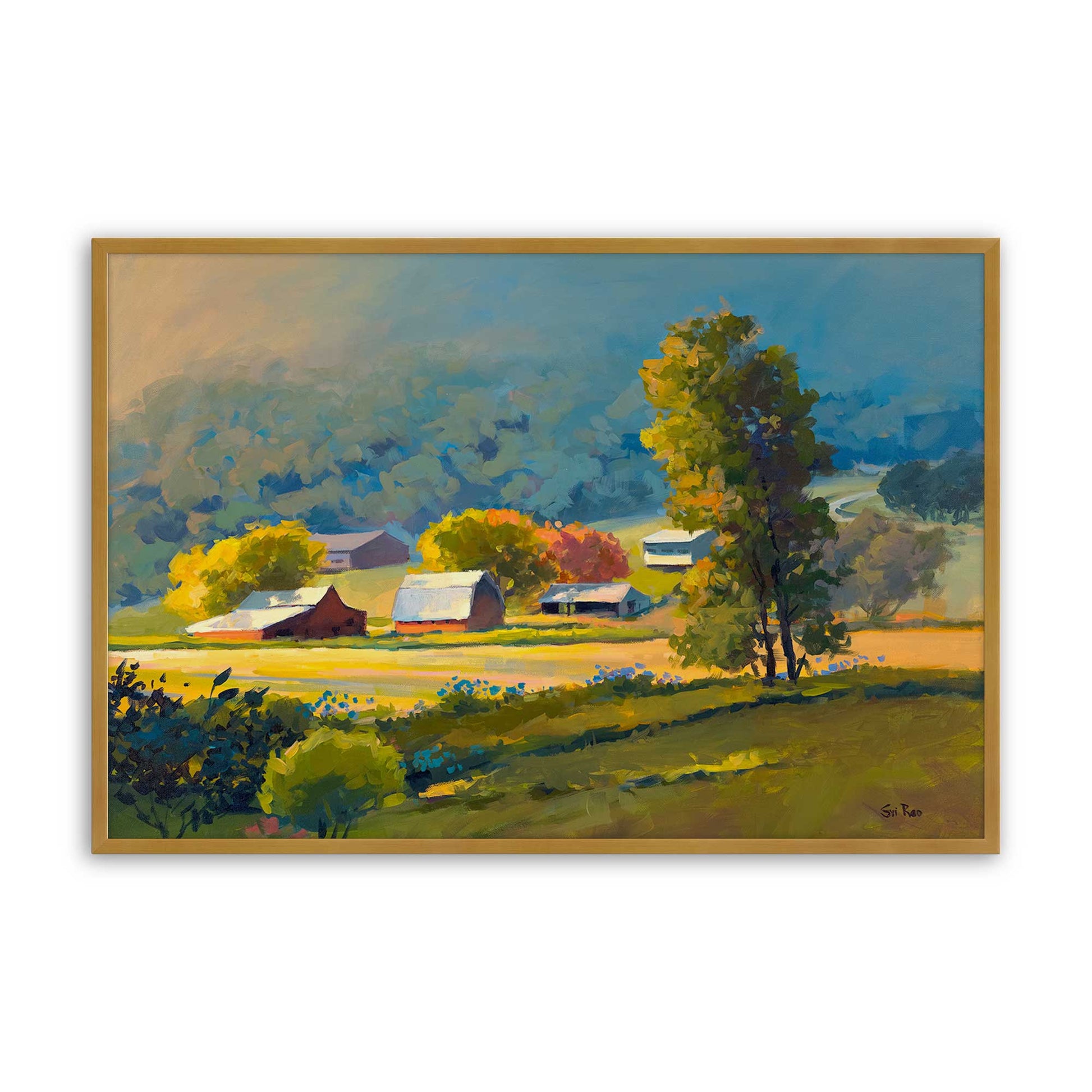 [Color:Polished Gold], Picture of art in a Polished Gold frame