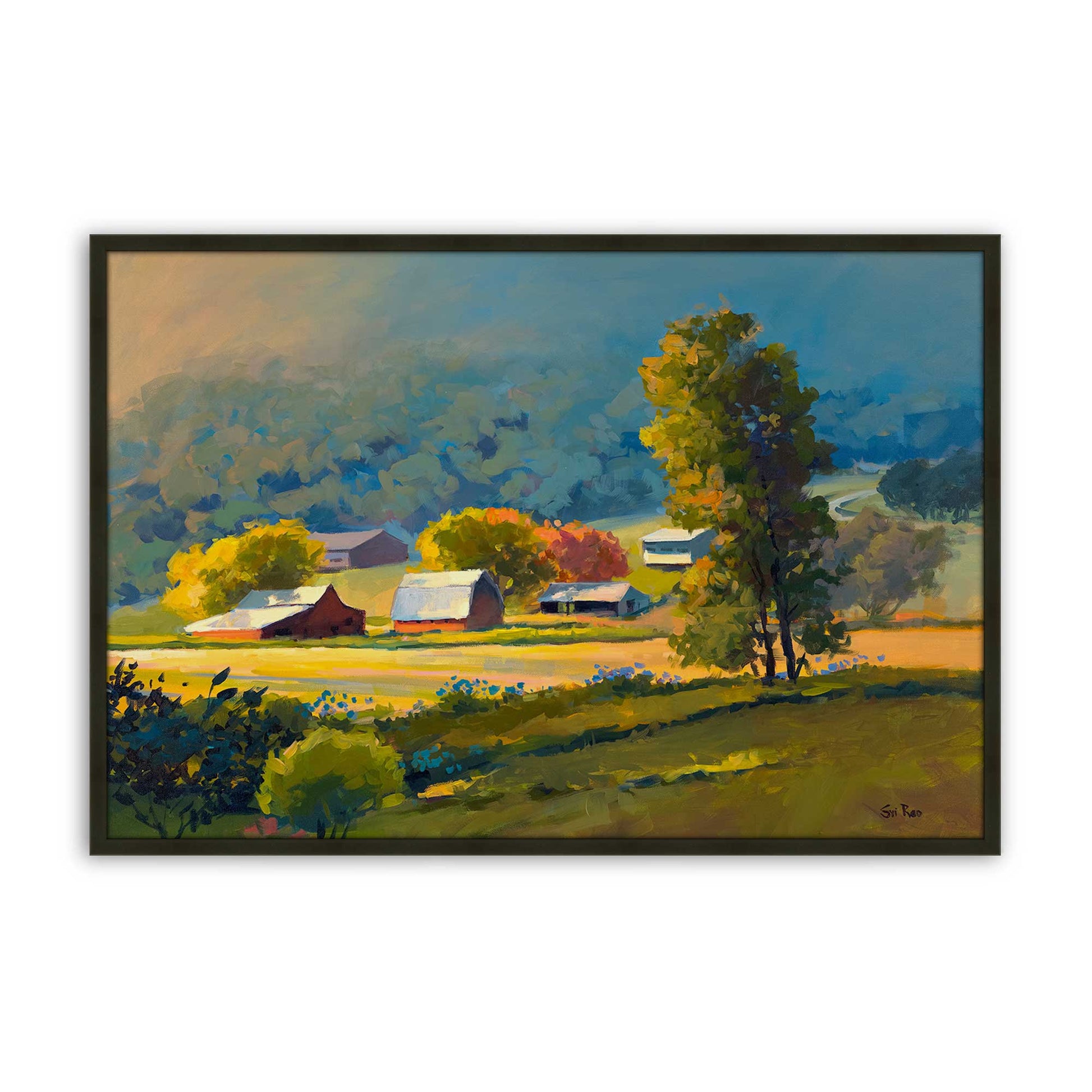 [Color:Satin Black], Picture of art in a Satin Black frame