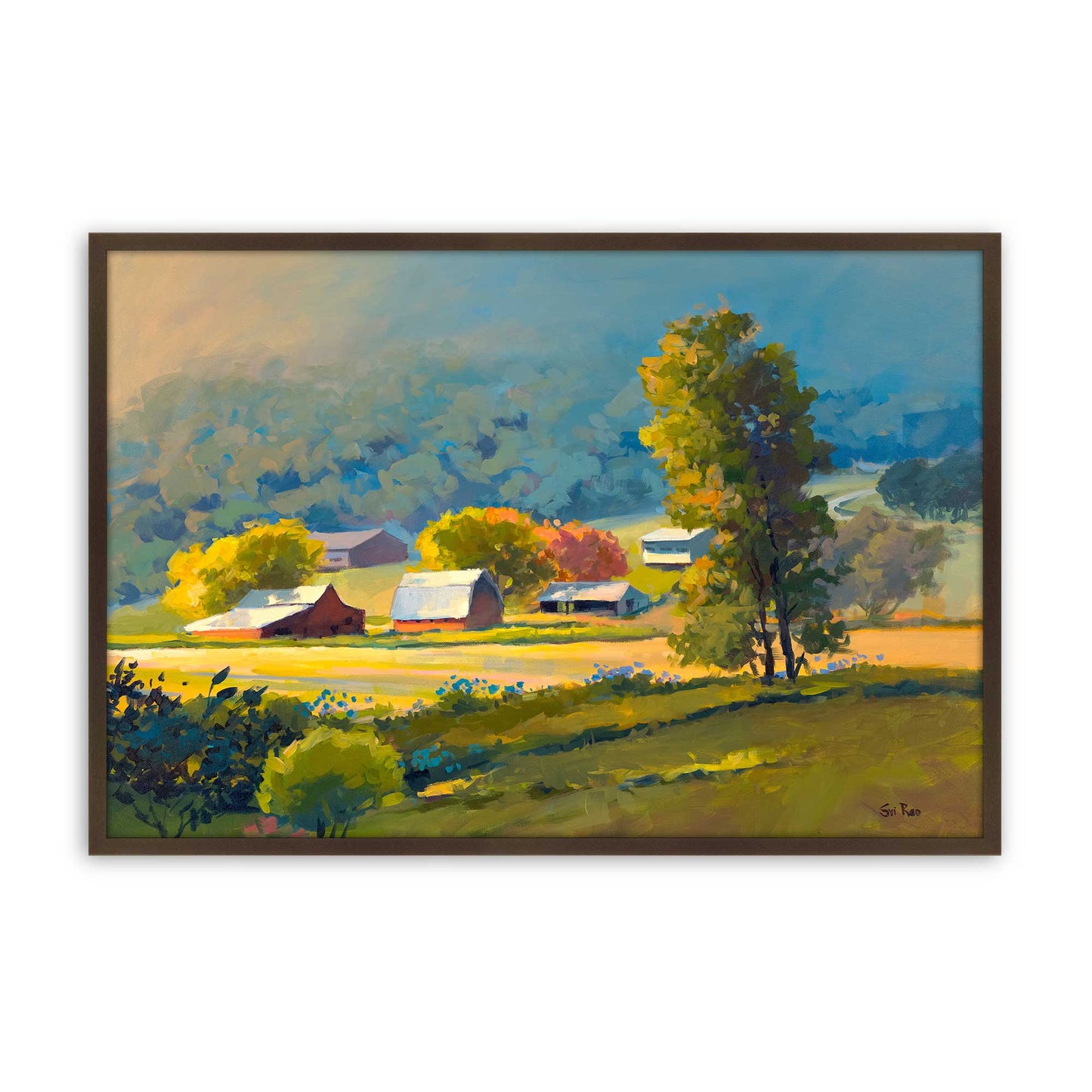 [Color:Belvinder Brown], Picture of art in a Belvinder Brown frame