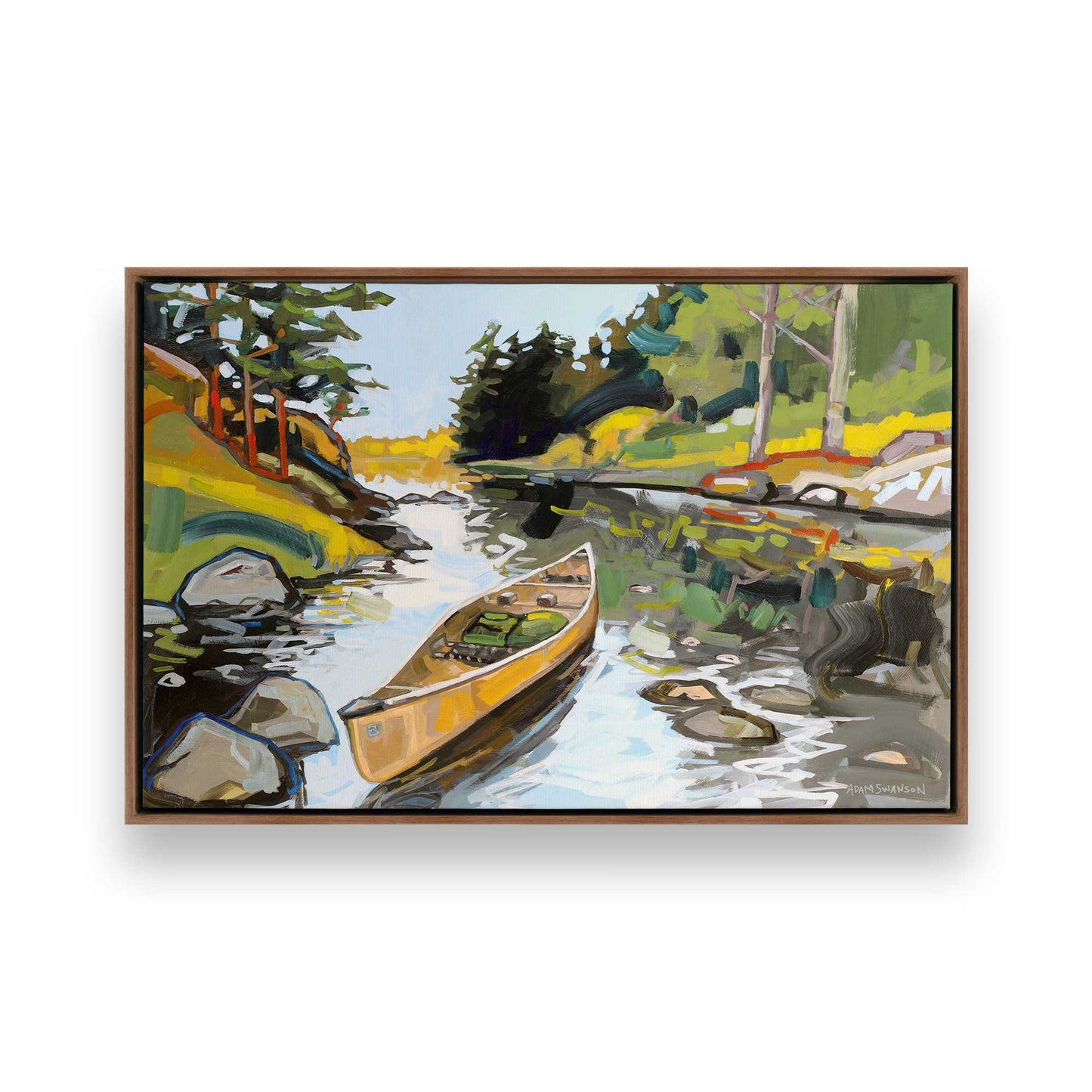 [Color:Walnut], Picture of art in a Walnut frame