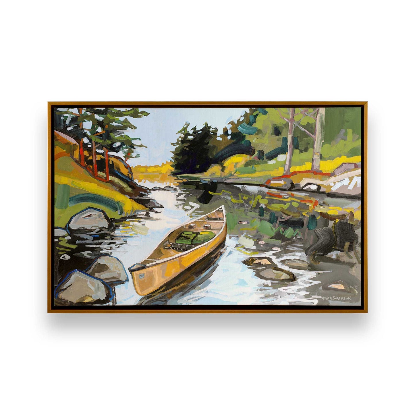 [Color:Polished Gold], Picture of art in a Polished Gold frame