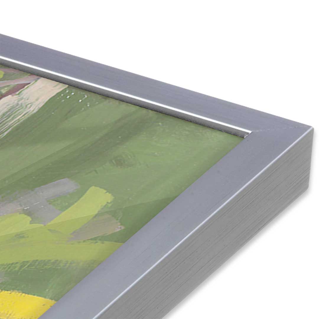 [Color:Polished Chrome], Picture of art in a Polished Chrome frame at an angle