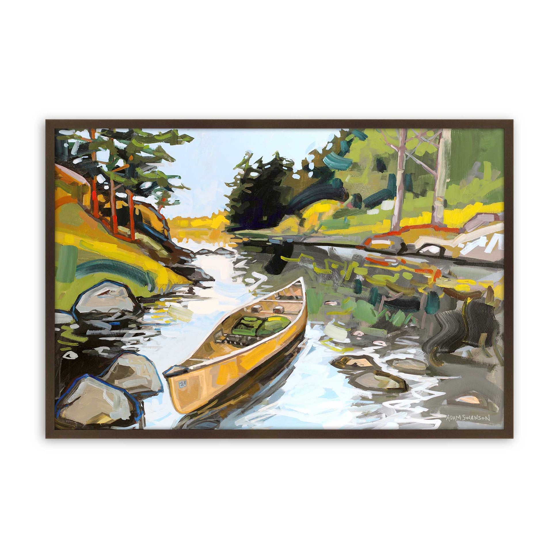 [Color:Brown], Picture of art in a Brown frame