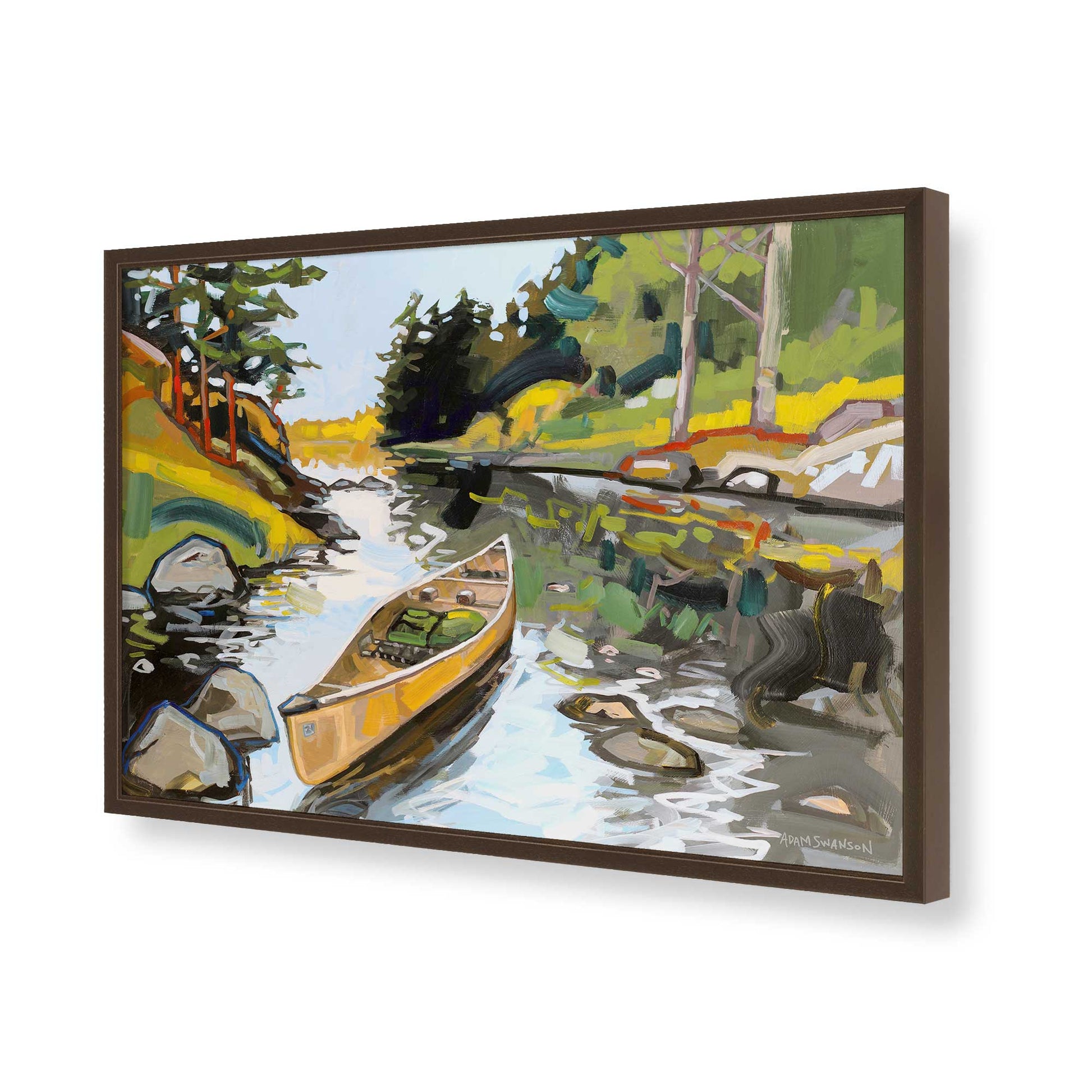 [Color:Belvinder Brown], Picture of art in a Belvinder Brown frame of the corner