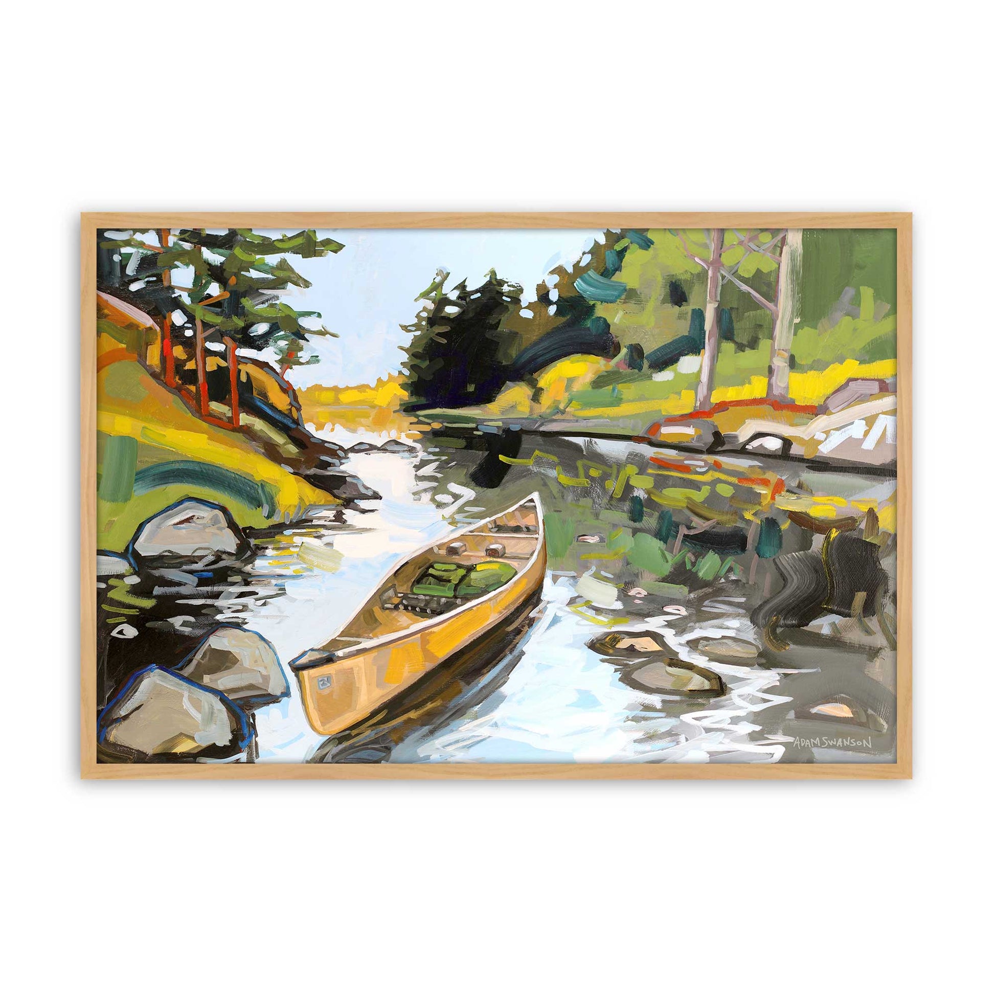 [Color:American Maple], Picture of art in a American Maple frame