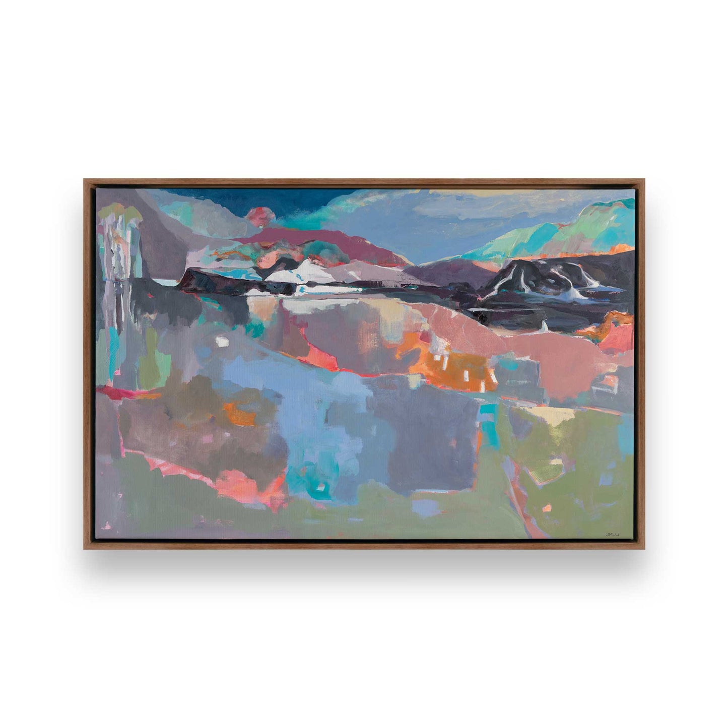 [Color:Walnut], Picture of art in a Walnut frame