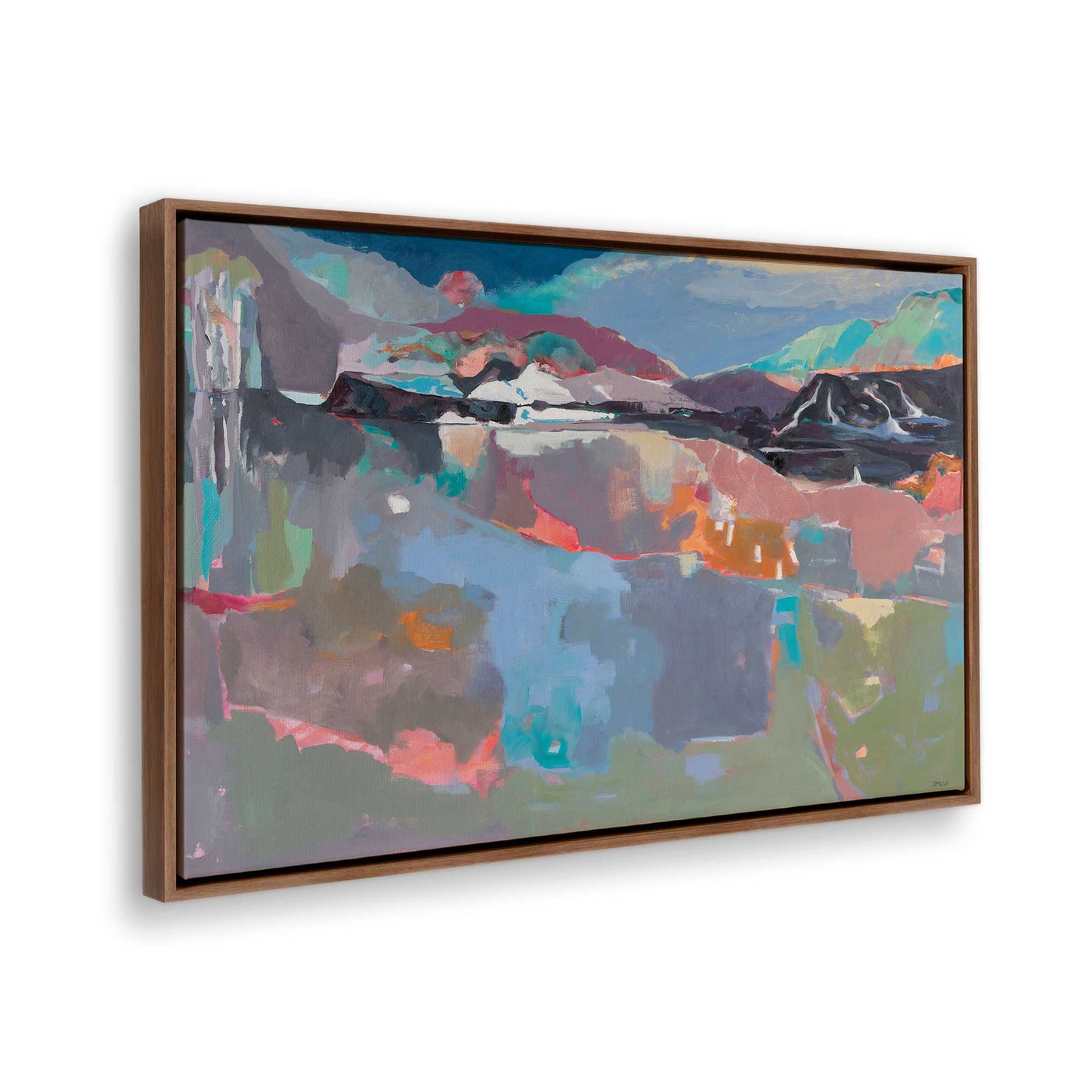 [Color:Walnut], Picture of the corner of the art