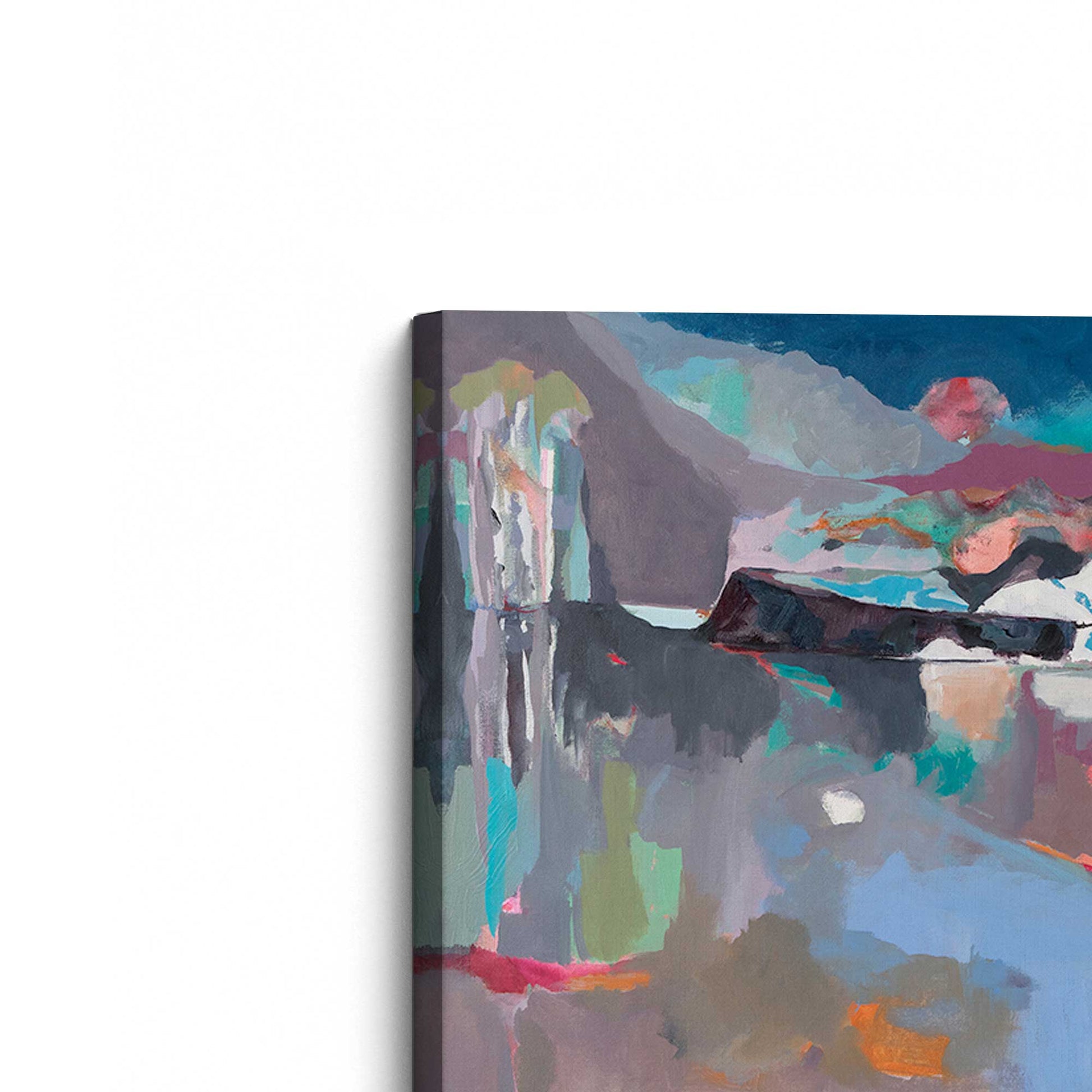 [Color:Stretched Canvas], Picture of the corner of the art