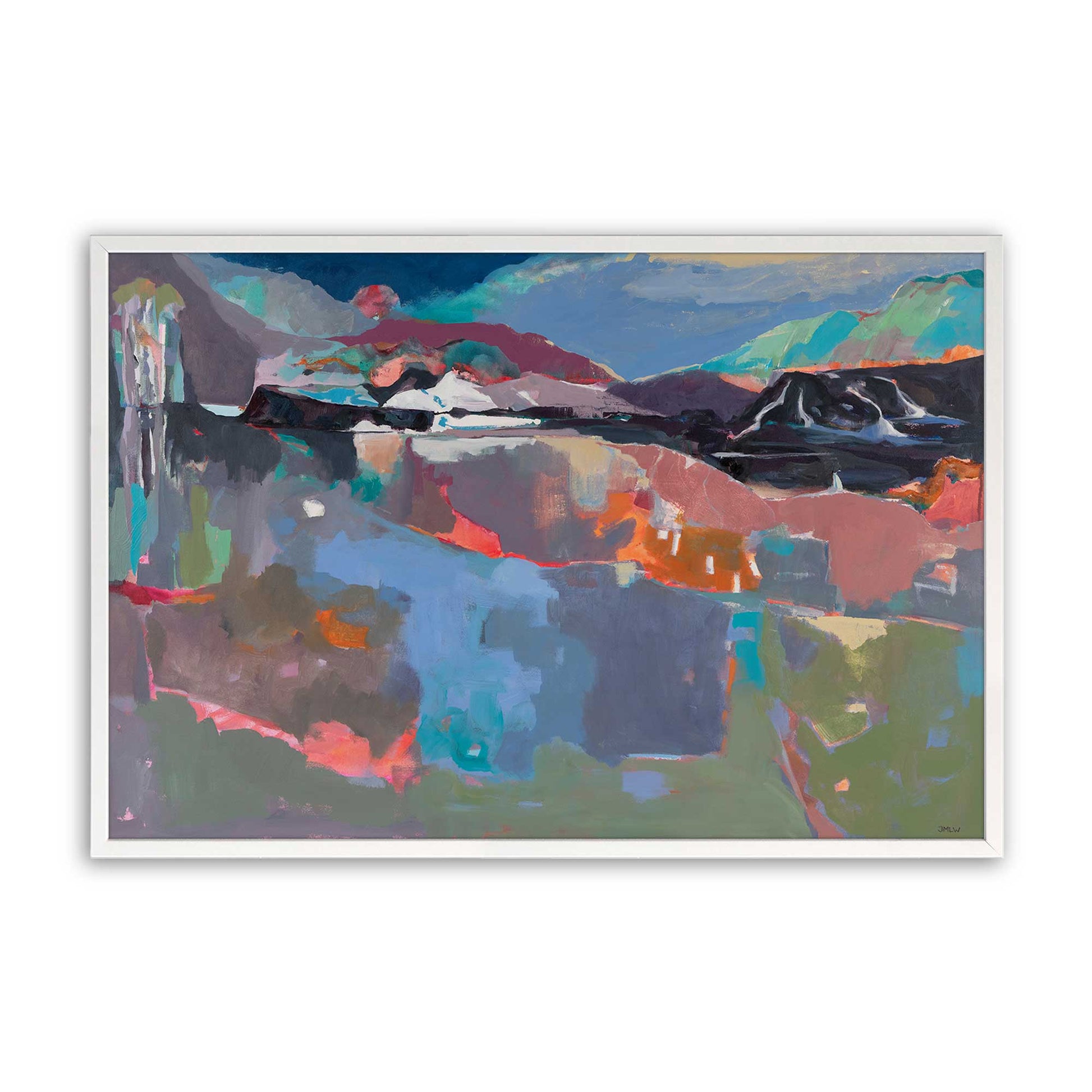 [Color:Opaque White], Picture of art in a Opaque White frame