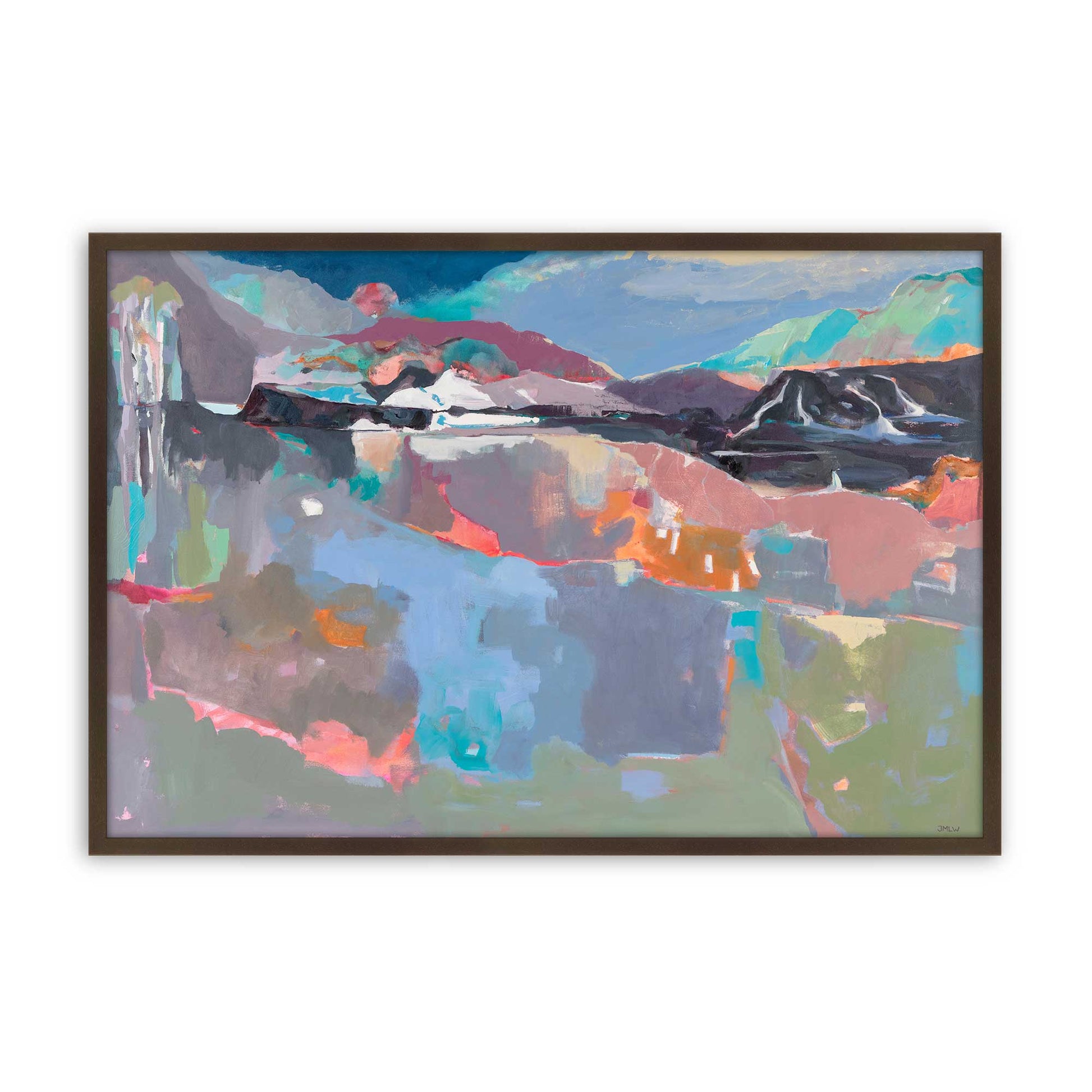 [Color:Brown], Picture of art in a Brown frame