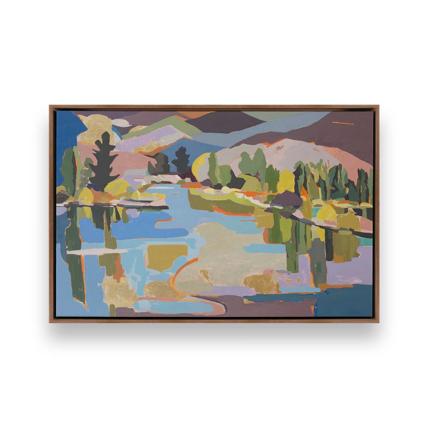 [Color:Walnut], Picture of art in a Walnut frame