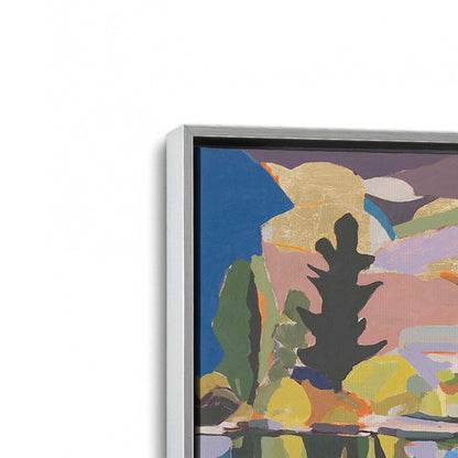 [Color:Polished Chrome], Picture of art in a Polished Chrome frame at an angle